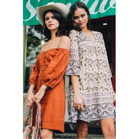 💕SPELL & THE GYPSY💕 Rani Mini Dress ~ Copper Medium M NWT - Picture 7 of 16